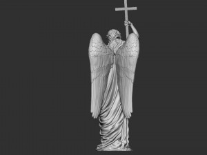Angel statue 02 3D Baskı Modeli