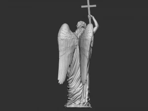 Angel statue 02 3D Print Model