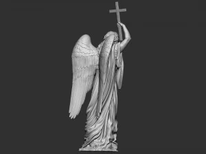 Angel statue 02 3D Print Model