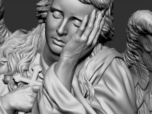 Melek heykeli 03 3D Baskı Modeli