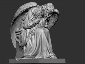 Melek heykeli 03 3D Baskı Modeli