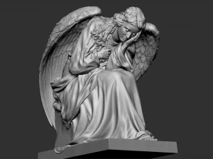 Melek heykeli 03 3D Baskı Modeli
