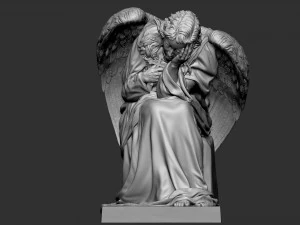 Melek heykeli 03 3D Baskı Modeli