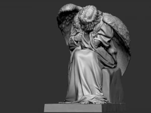 Melek heykeli 03 3D Baskı Modeli