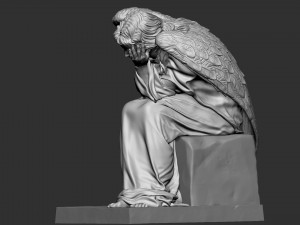 Angel statue 03 3D 打印模型