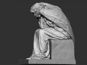 Angel statue 03 3D 打印模型