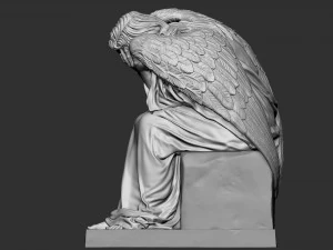 Melek heykeli 03 3D Baskı Modeli