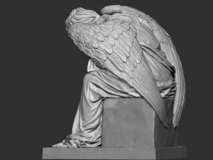 Melek heykeli 03 3D Baskı Modeli