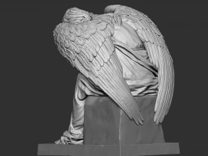 Melek heykeli 03 3D Baskı Modeli