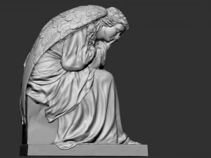 Melek heykeli 03 3D Baskı Modeli