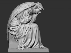 Melek heykeli 03 3D Baskı Modeli
