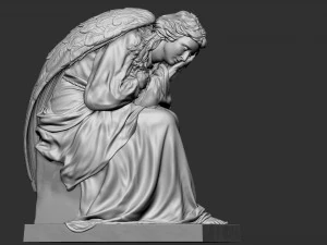 Melek heykeli 03 3D Baskı Modeli