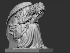 Melek heykeli 03 3D Baskı Modeli