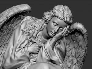 Melek heykeli 03 3D Baskı Modeli