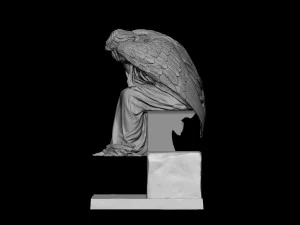 Melek heykeli 03 3D Baskı Modeli