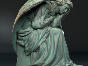 Angel statue 03 3D Print Model