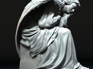 Melek heykeli 03 3D Baskı Modeli