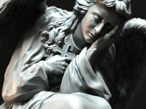 Melek heykeli 03 3D Baskı Modeli