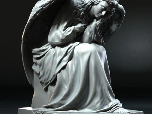 Melek heykeli 03 3D Baskı Modeli