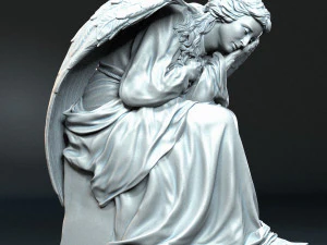 Melek heykeli 03 3D Baskı Modeli