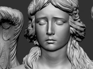 Angel statue 04 3D Print Model