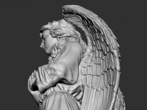 Angel statue 04 3D Print Model