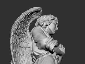 Angel statue 04 3Dプリントモデル