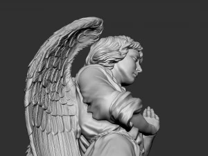 Angel statue 04 3D Print Model