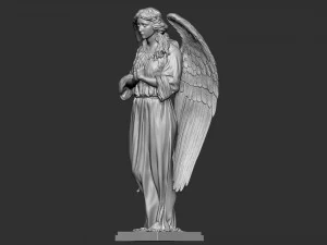 Angel statue 04 3D Print Model