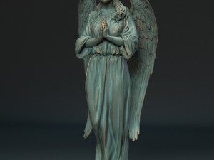 Angel statue 04 3D-Druckmodell