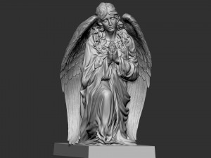 Angel statue 05 3D Print Model