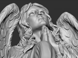 Melek heykeli 05 3D Baskı Modeli