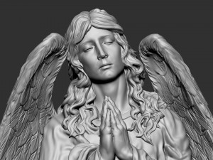 Angel statue 05 3D प्रिंट मॉडल
