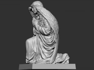 Melek heykeli 05 3D Baskı Modeli