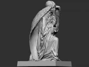 Melek heykeli 05 3D Baskı Modeli