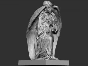 Melek heykeli 05 3D Baskı Modeli
