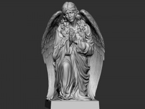 Angel statue 05 3D प्रिंट मॉडल