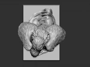 Melek heykeli 05 3D Baskı Modeli