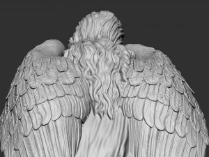 Melek heykeli 05 3D Baskı Modeli