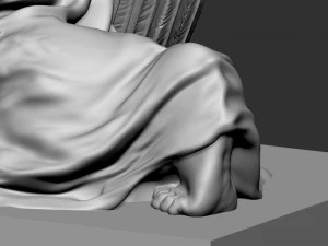 Melek heykeli 05 3D Baskı Modeli