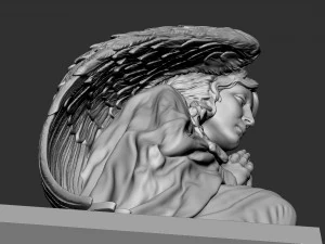 Melek heykeli 05 3D Baskı Modeli
