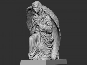 Angel statue 05 3D प्रिंट मॉडल
