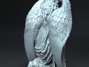 Melek heykeli 05 3D Baskı Modeli