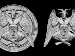 Baphomet Kısma 01 3D Baskı Modeli