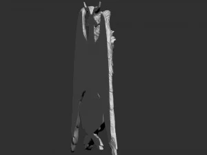 Baphomet Bas-Relief 01 3D Print Model