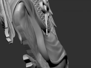 Baphomet Bas-Relief 01 3D Print Model