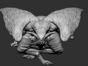 Baphomet Sculpture 01 3D Print Model