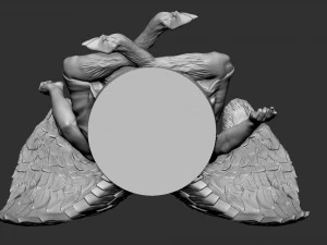 Baphomet Sculpture 01 3D Print Model