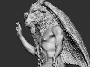 Baphomet Sculpture 01 3D Print Model