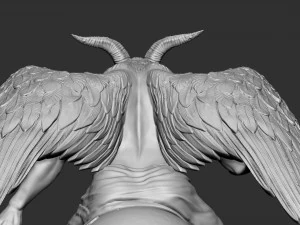 Baphomet Sculpture 01 3D Print Model